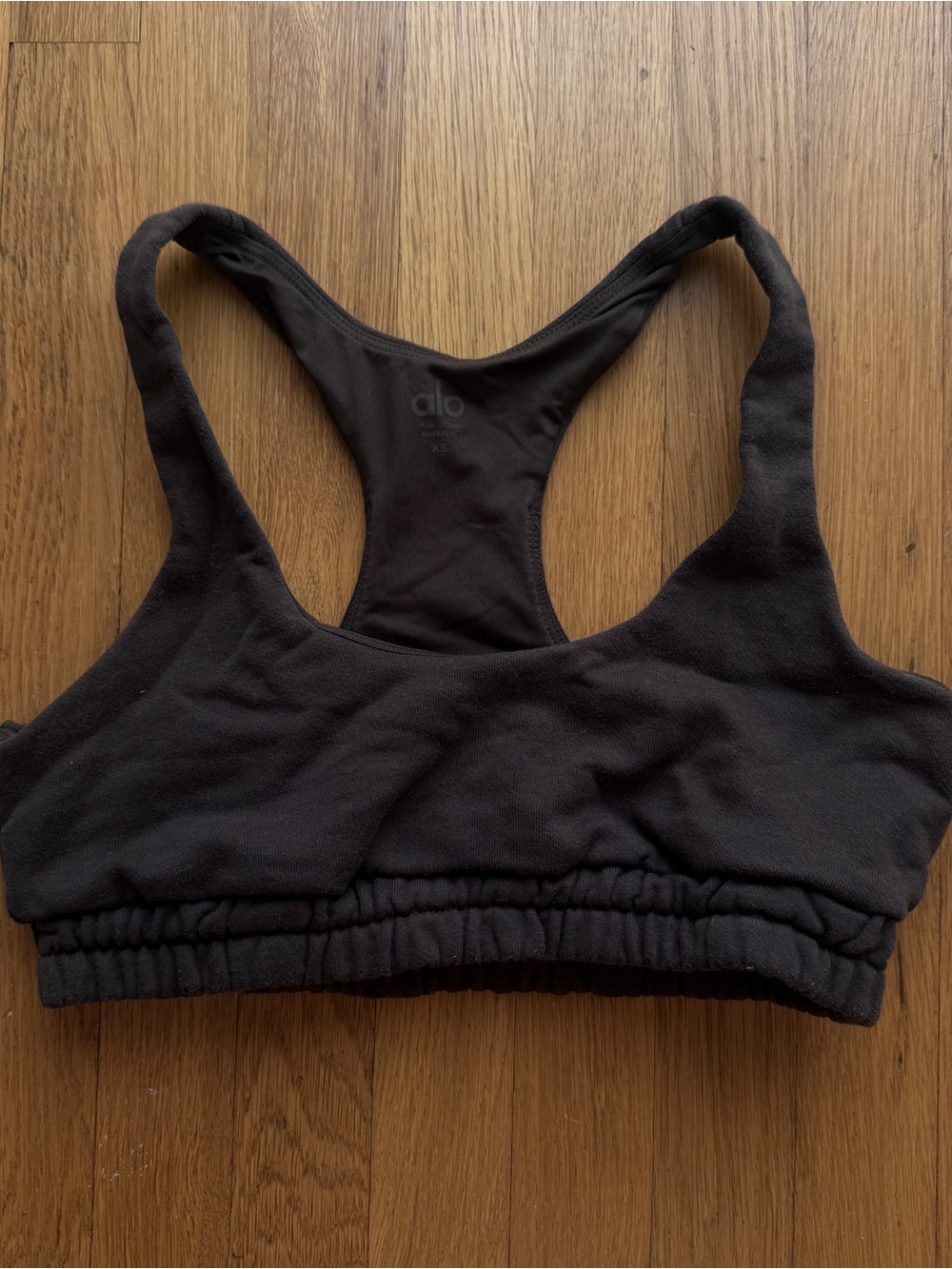 ALO Yoga Black Racerback Sports Bra